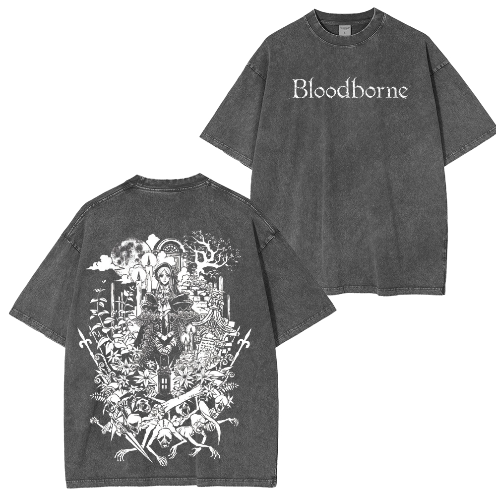Bloodborne – Hunter’s Dream Unisex Washed T-Shirt