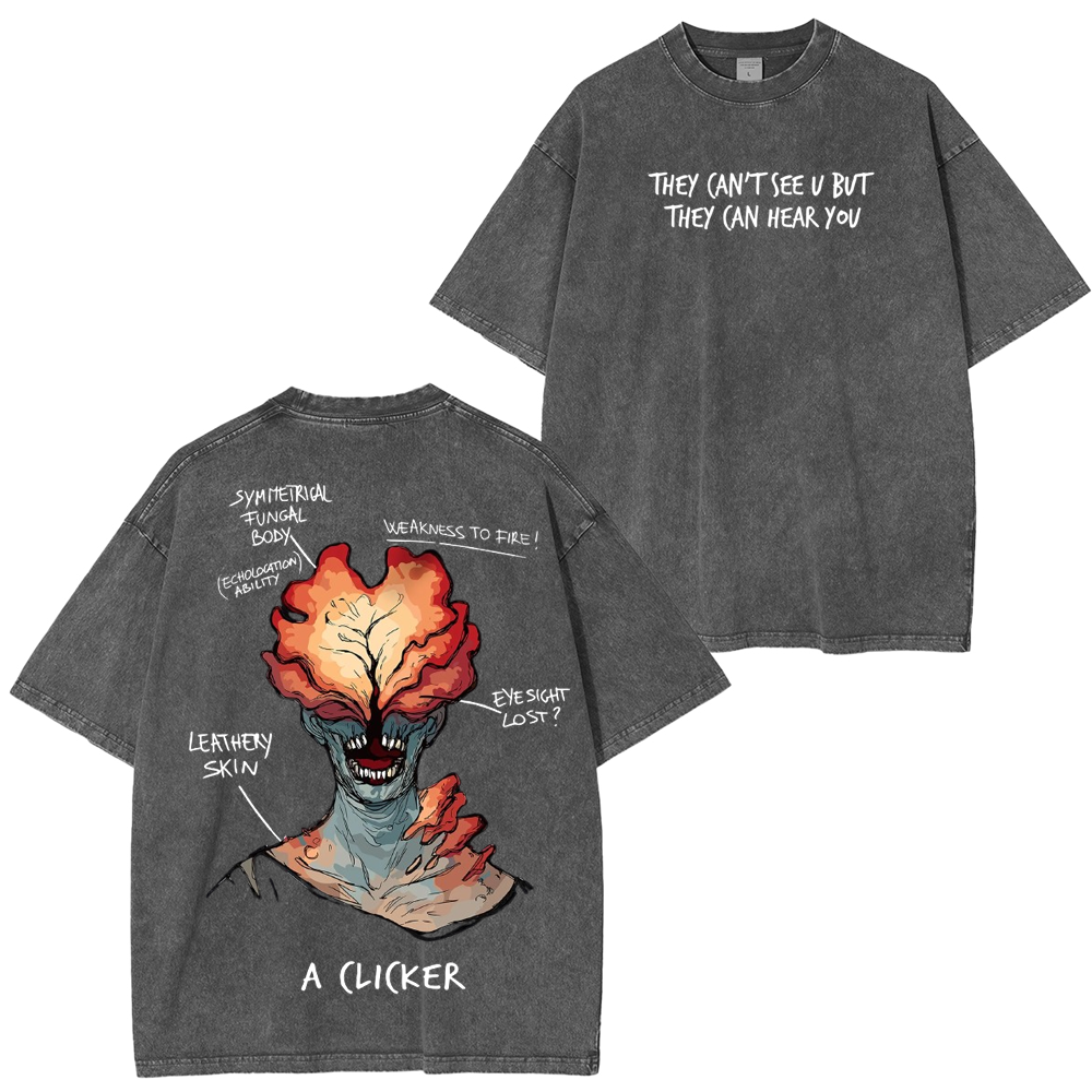 The Last Of Us Clicker Washed Unisex T-Shirt