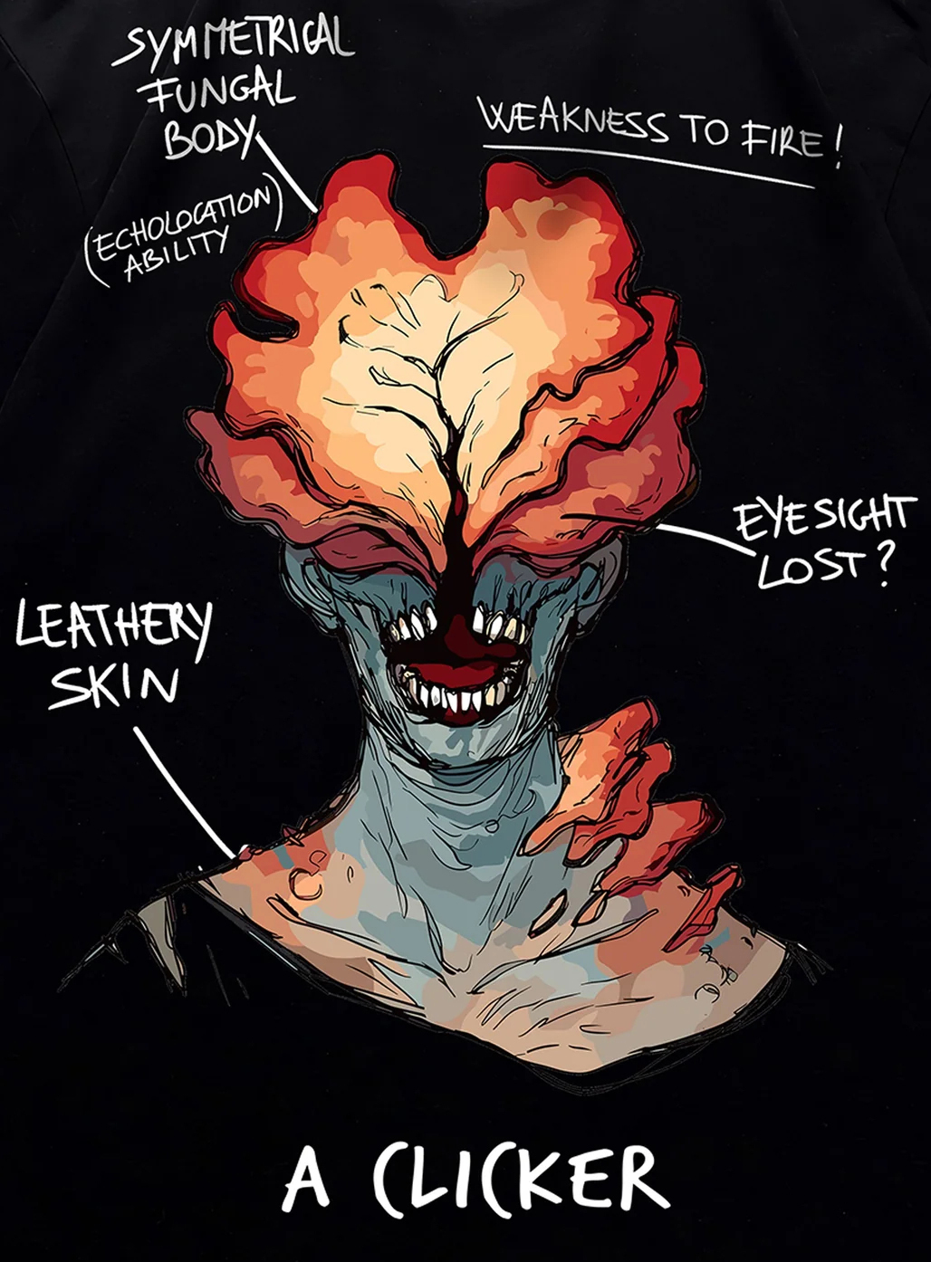 The Last Of Us Clicker Washed Unisex T-Shirt