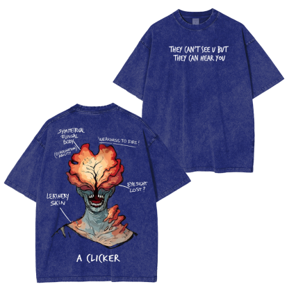The Last Of Us Clicker Washed Unisex T-Shirt