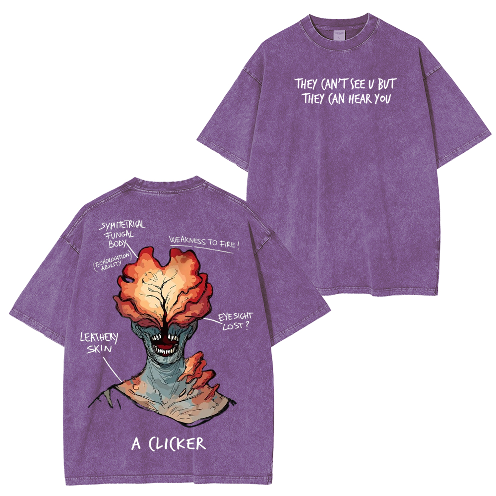 The Last Of Us Clicker Washed Unisex T-Shirt