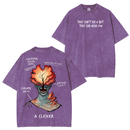 The Last Of Us Clicker Washed Unisex T-Shirt