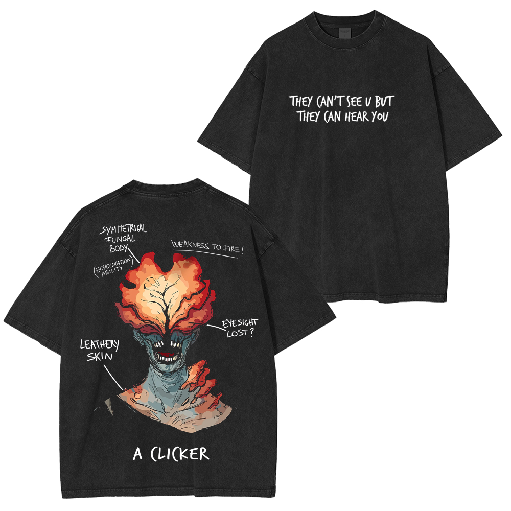The Last Of Us Clicker Washed Unisex T-Shirt