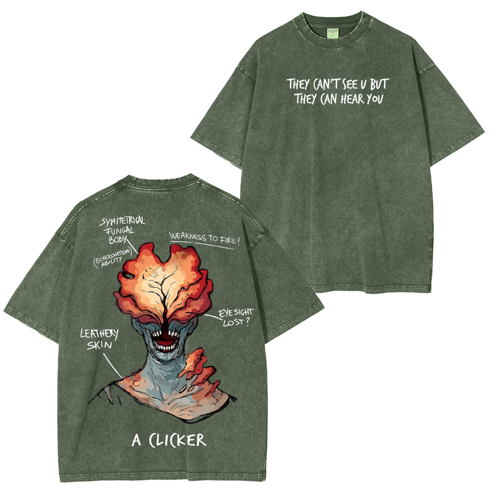 The Last Of Us Clicker Washed Unisex T-Shirt