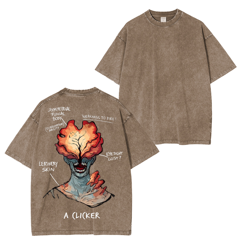 The Last Of Us Clicker Washed Unisex T-Shirt
