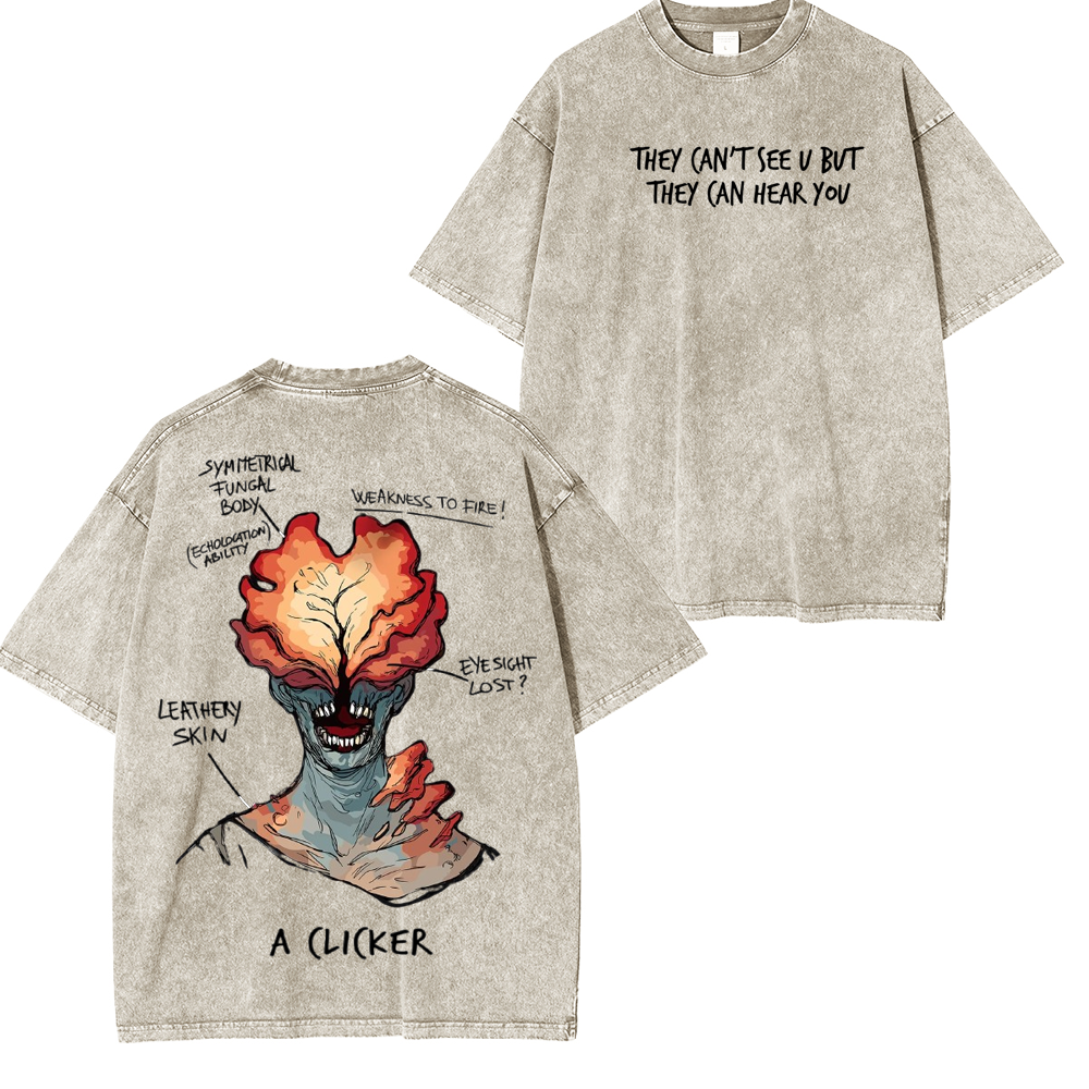 The Last Of Us Clicker Washed Unisex T-Shirt