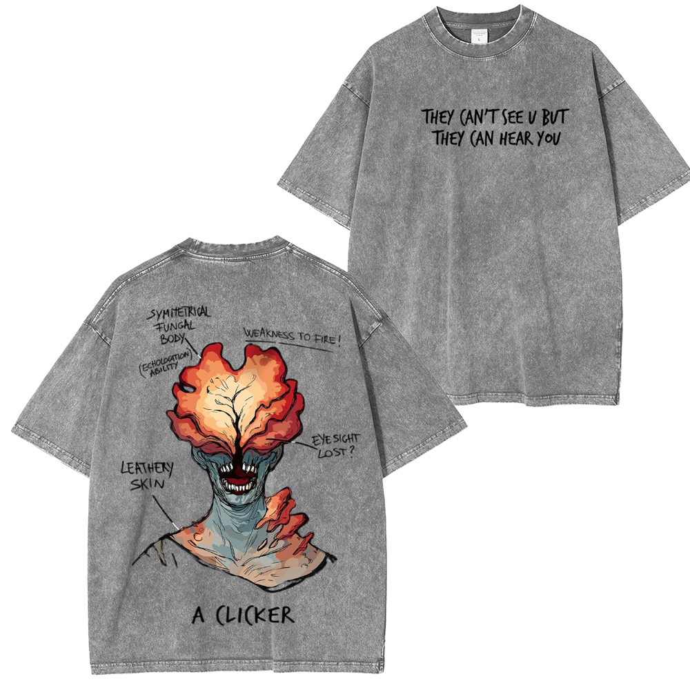 The Last Of Us Clicker Washed Unisex T-Shirt