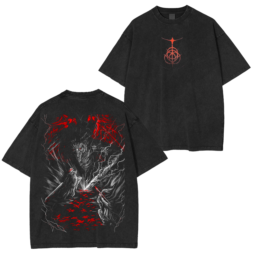 Bayle the Dread rises Washed Unisex T-Shirt