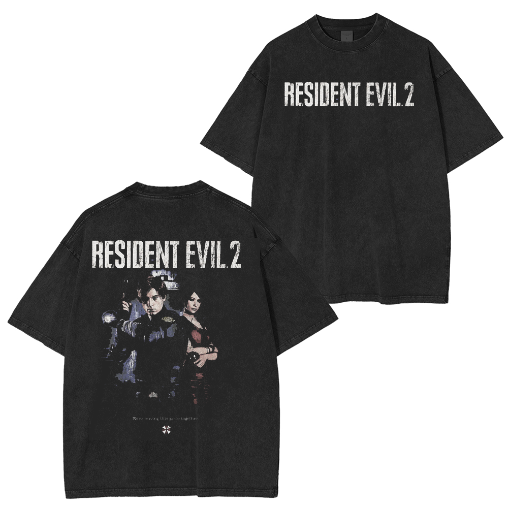 Resident Evil 2 - Leon and Ada Washed Unisex T-Shirt