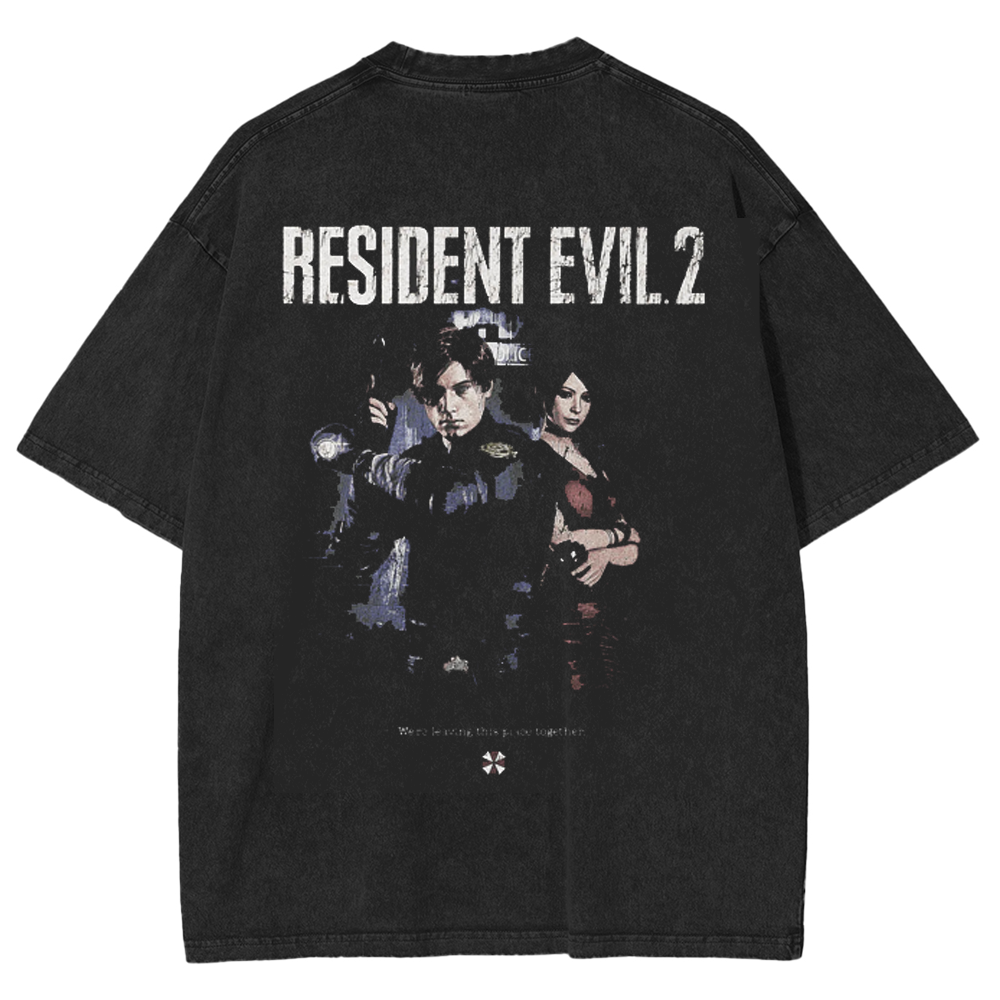 Resident Evil 2 - Leon and Ada Washed Unisex T-Shirt