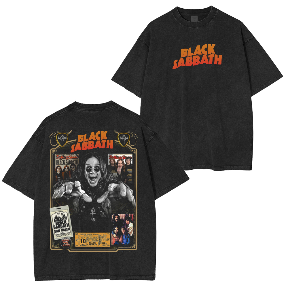 Black Sabbath Tribute Washed Unisex T-Shirt
