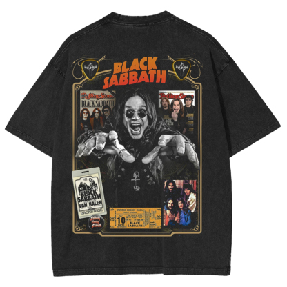 Black Sabbath Tribute Washed Unisex T-Shirt