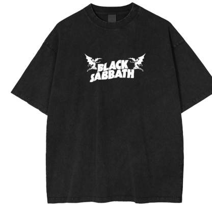 Baju atasan tengkorak terlaris BLACK SABBATH  Washed Unisex T-Shirt