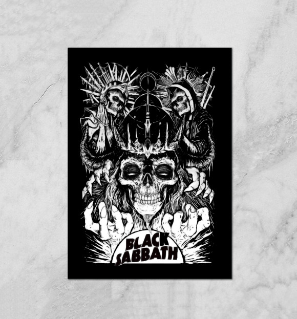 Baju atasan tengkorak terlaris BLACK SABBATH  Washed Unisex T-Shirt