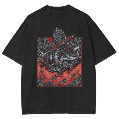 Rykard Lord of Blasphemy Grim Double-Sided Washed Unisex T-Shirt