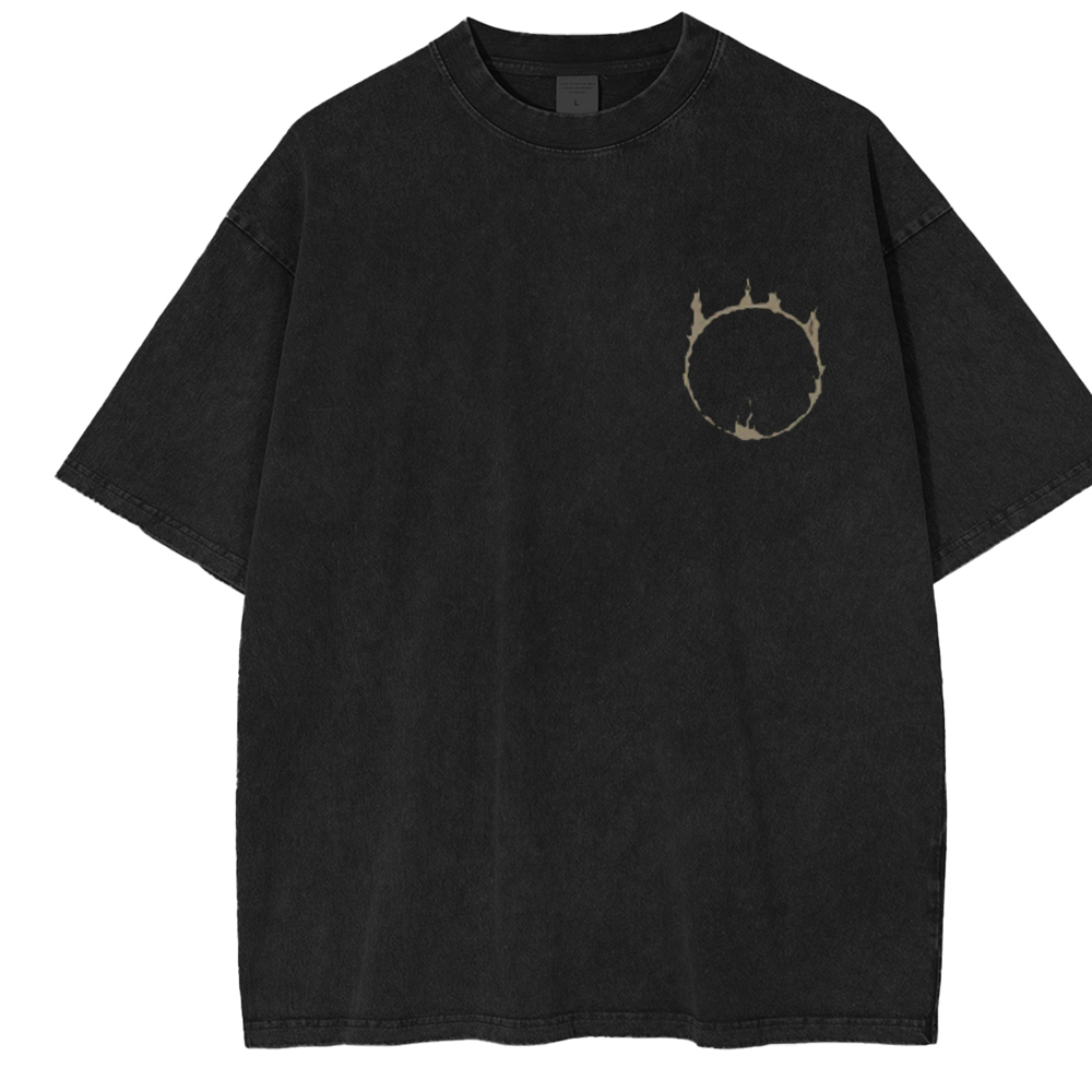 Nameless King Grim Double-Sided Washed Unisex T-Shirt