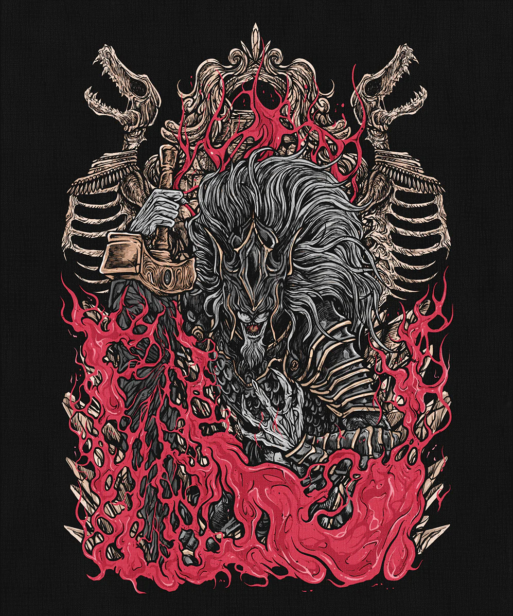 Maliketh the Black Blade Double-Sided Washed Unisex T-Shirt