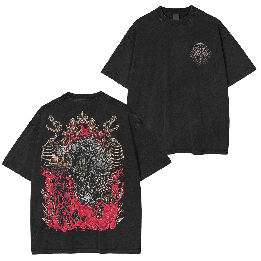Maliketh the Black Blade Double-Sided Washed Unisex T-Shirt