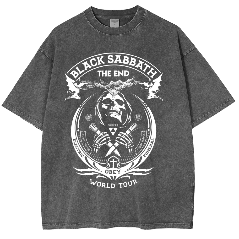 Black Sabbath The End Washed Unisex T-Shirt