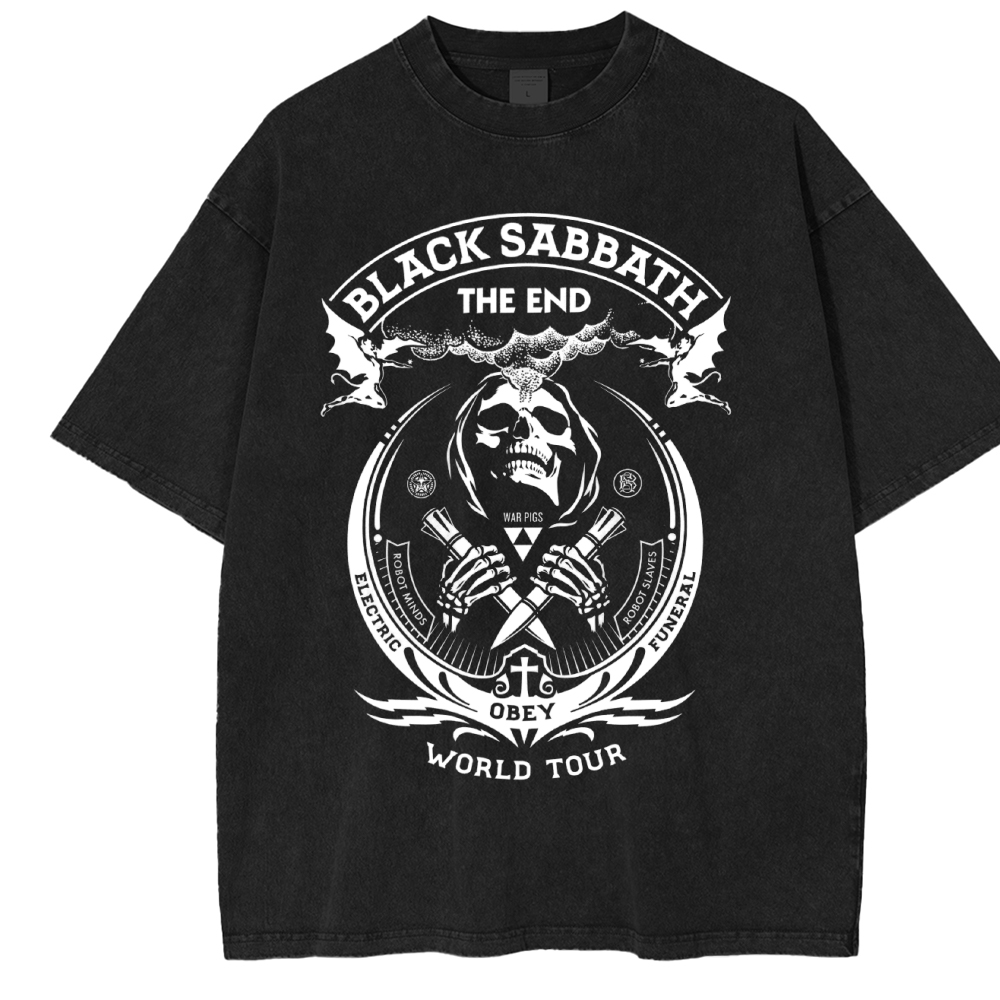 Black Sabbath The End Washed Unisex T-Shirt
