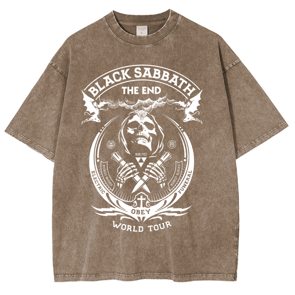 Black Sabbath The End Washed Unisex T-Shirt