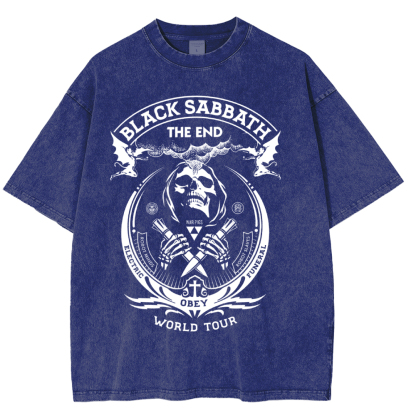 Black Sabbath The End Washed Unisex T-Shirt