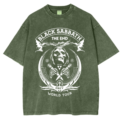Black Sabbath The End Washed Unisex T-Shirt