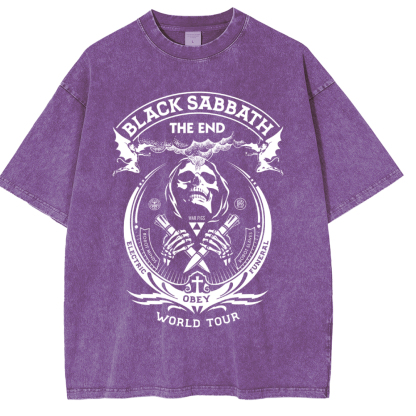 Black Sabbath The End Washed Unisex T-Shirt