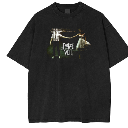 Pierce The Veil Selfish Machines Album Band Washed Unisex T-Shirt