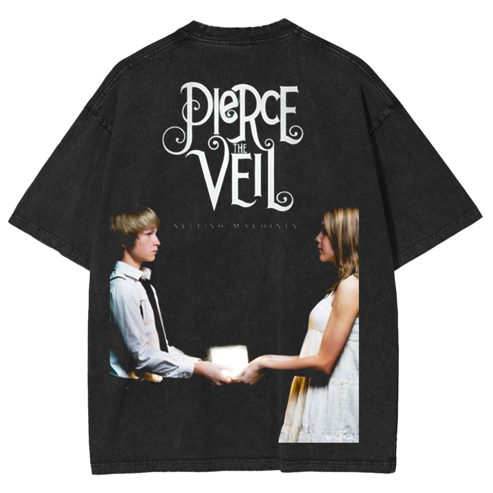 Pierce The Veil Selfish Machines Album Band Washed Unisex T-Shirt