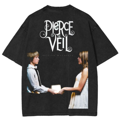 Pierce The Veil Selfish Machines Album Band Washed Unisex T-Shirt