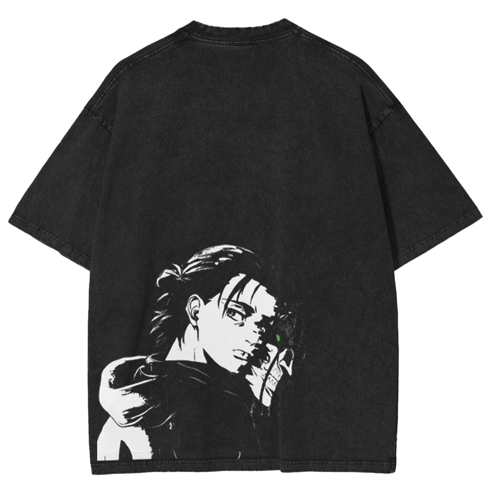 Eren Yeager Attack On Titan Washed Unisex T-Shirt