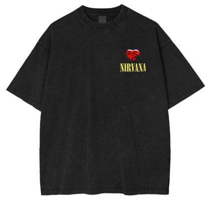 Nirvana Heart-Shaped Box Washed Unisex T-Shirt