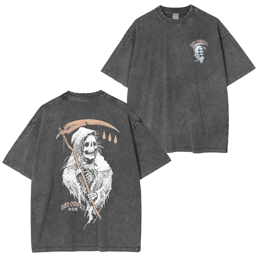 Death Spitter Bad Omens Heavy Metal Washed Unisex T-Shirt