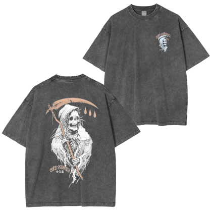 Death Spitter Bad Omens Heavy Metal Washed Unisex T-Shirt