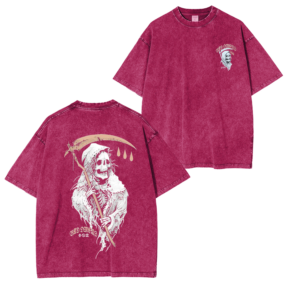 Death Spitter Bad Omens Heavy Metal Washed Unisex T-Shirt