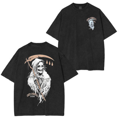 Death Spitter Bad Omens Heavy Metal Washed Unisex T-Shirt