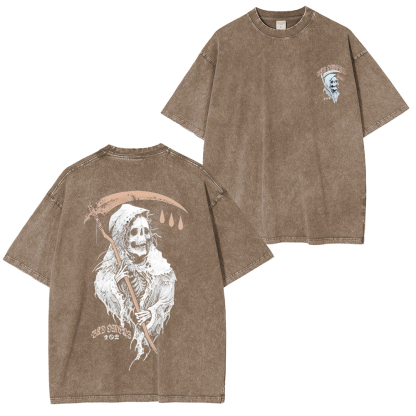 Death Spitter Bad Omens Heavy Metal Washed Unisex T-Shirt