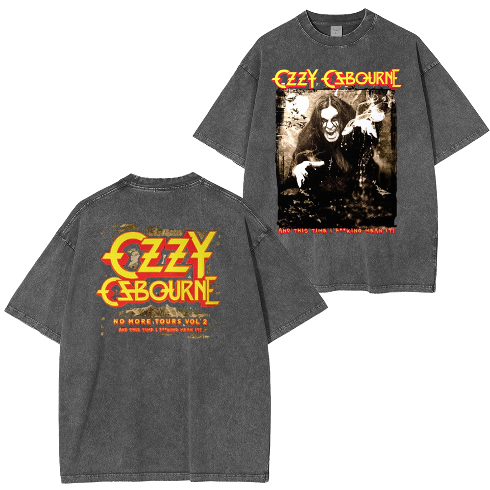 The Ozzy Osbourne Rising With Tourback Washed Unisex T-Shirt