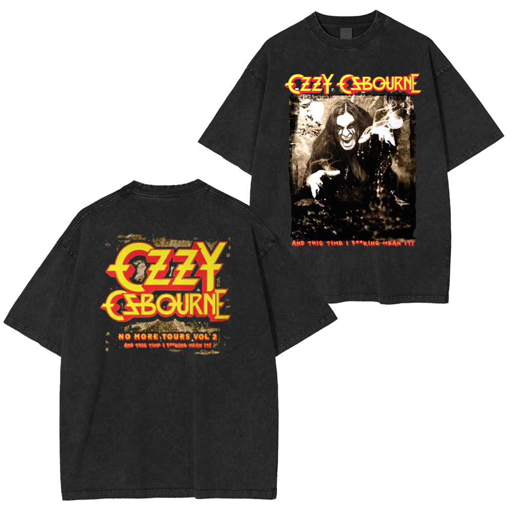 The Ozzy Osbourne Rising With Tourback Washed Unisex T-Shirt