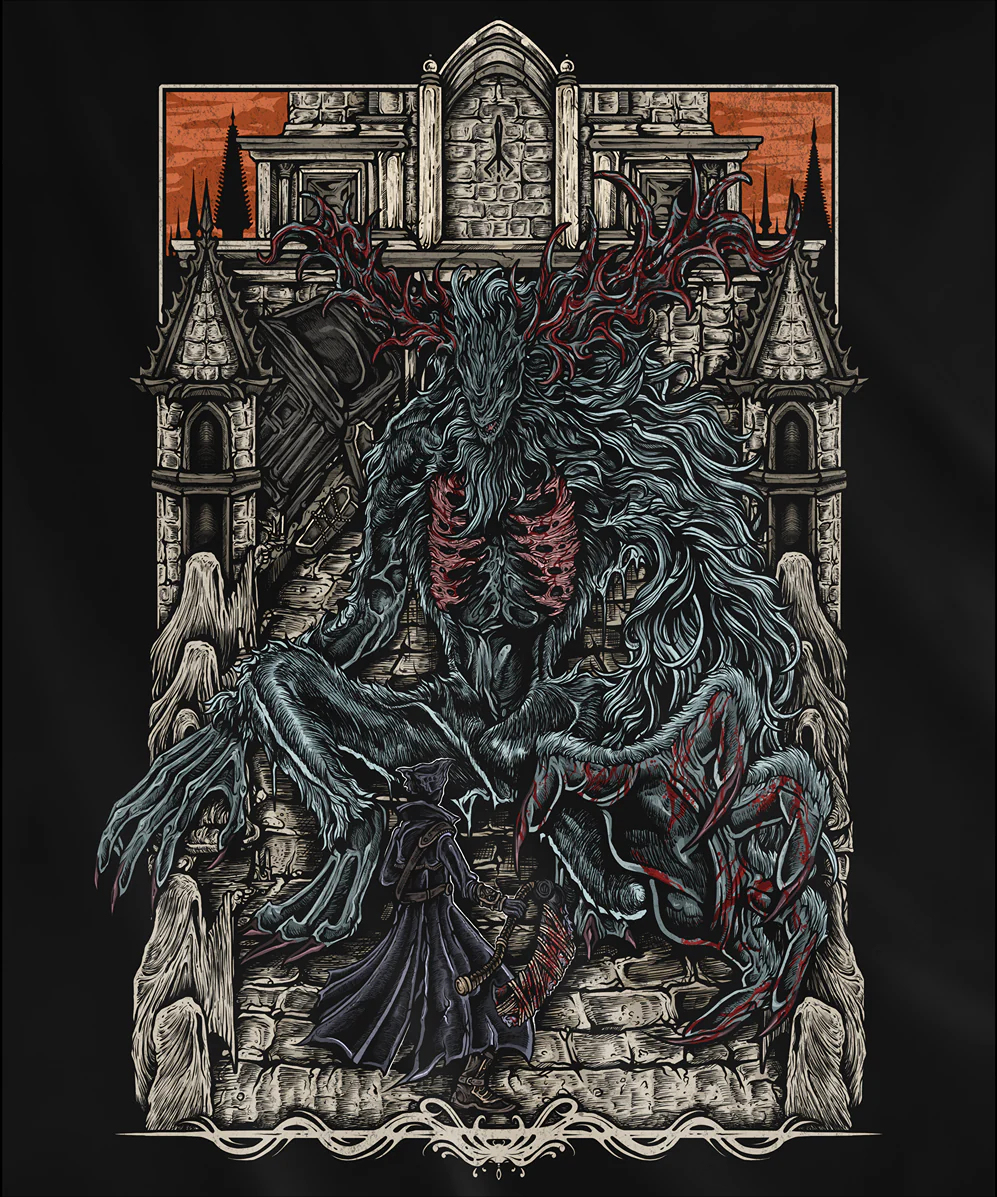 Bloodborne Cleric Beast Grim Hooded Tee/Sweatshirt/Hoodie