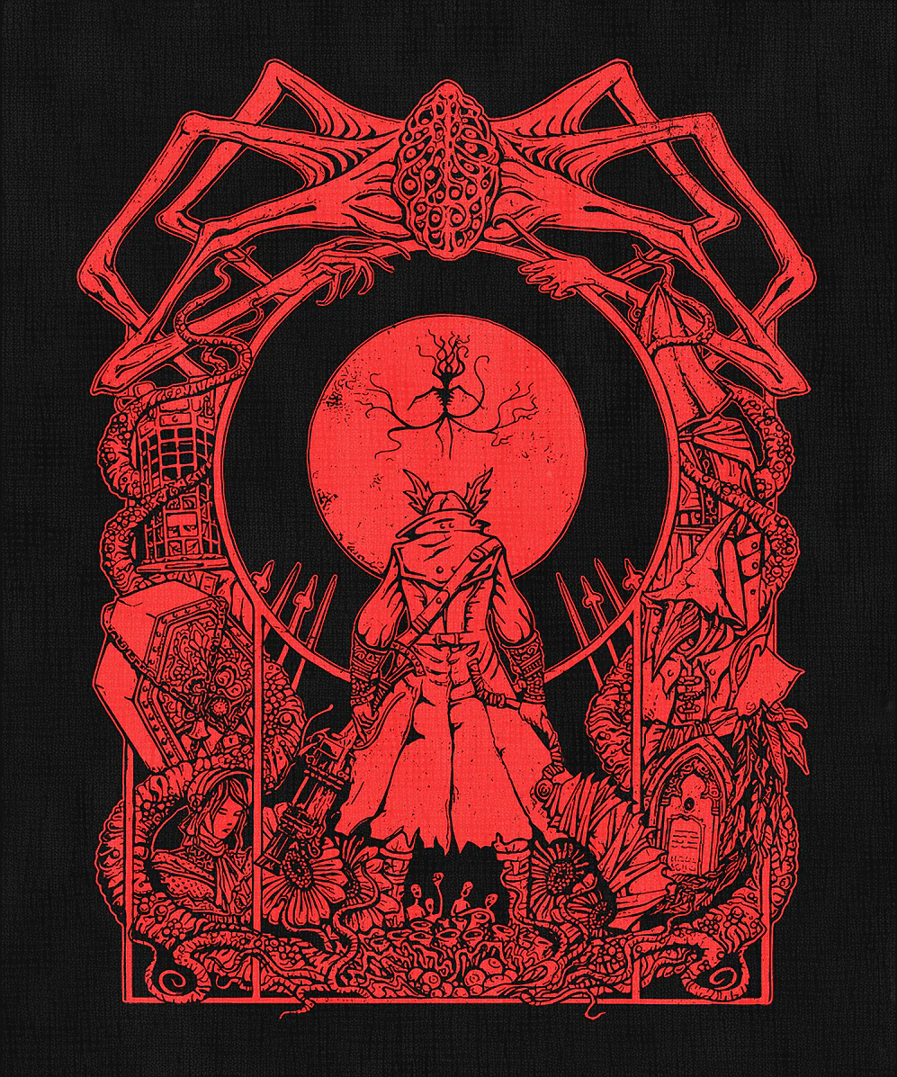 Bloodborne Blood Moon Hooded Tee/Sweatshirt/Hoodie