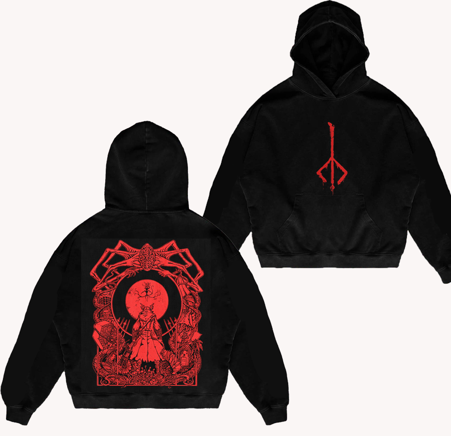 Bloodborne Blood Moon Hooded Tee/Sweatshirt/Hoodie