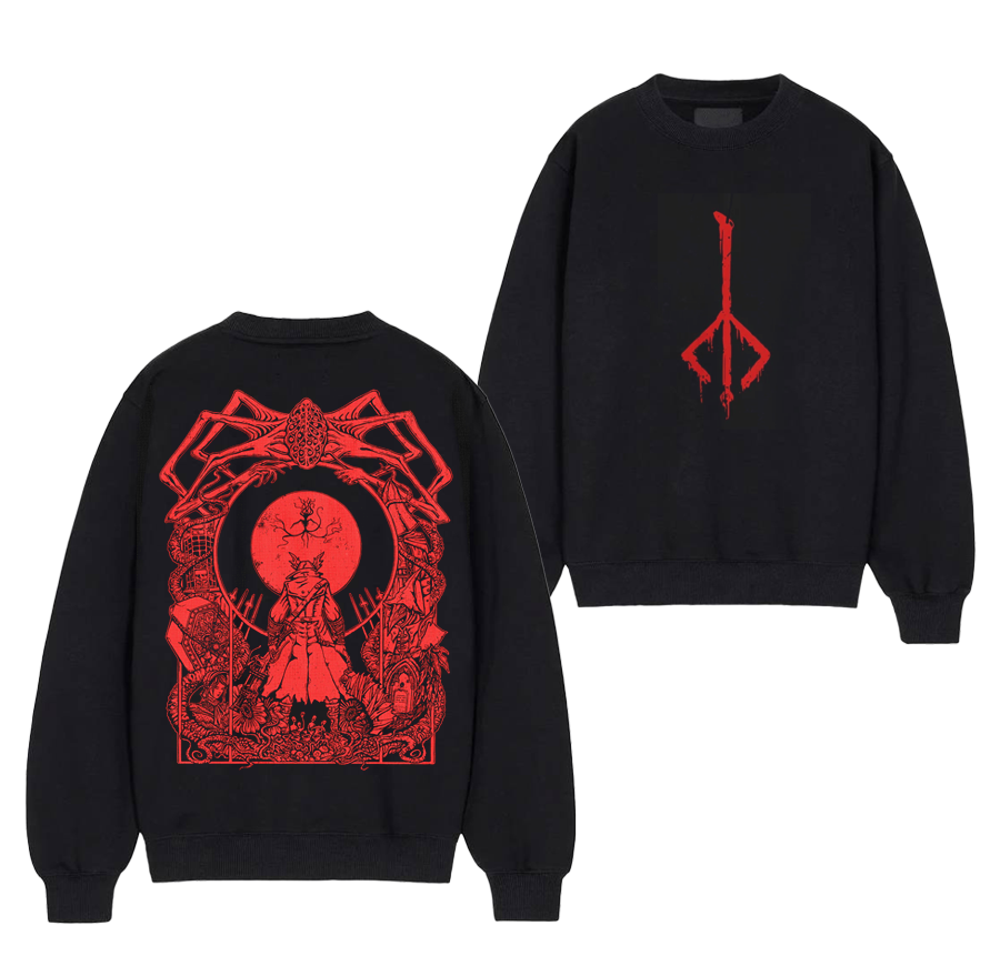 Bloodborne Blood Moon Hooded Tee/Sweatshirt/Hoodie