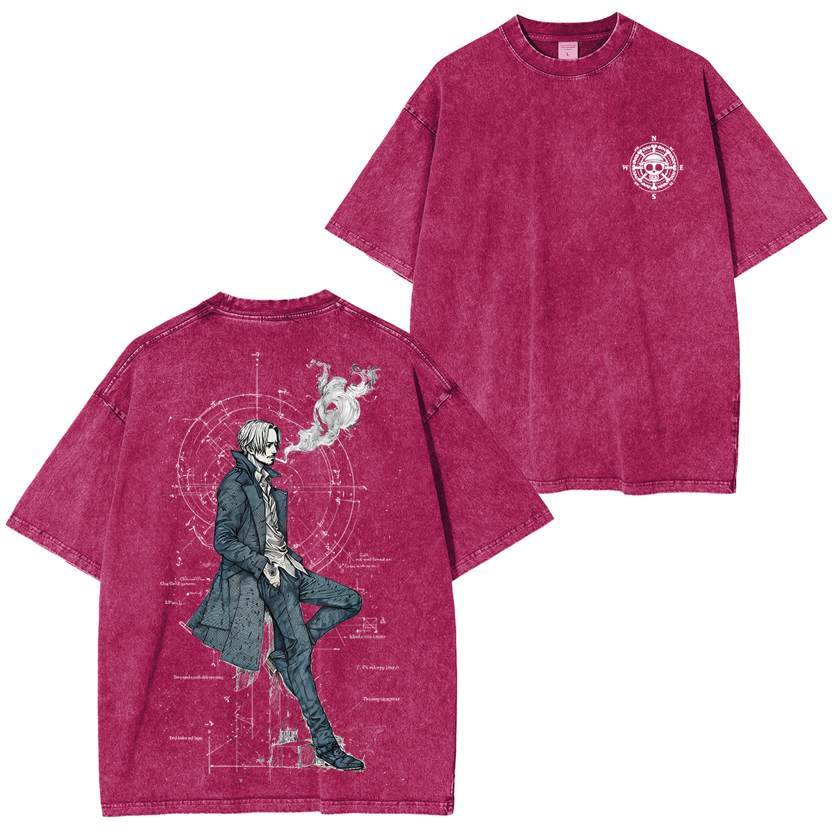 Sanji One Piece Unisex Washed T-Shirt