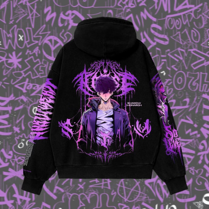 Sung Jin Woo Oversized Zip-Hoodie