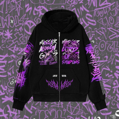 Sung Jin Woo Oversized Zip-Hoodie