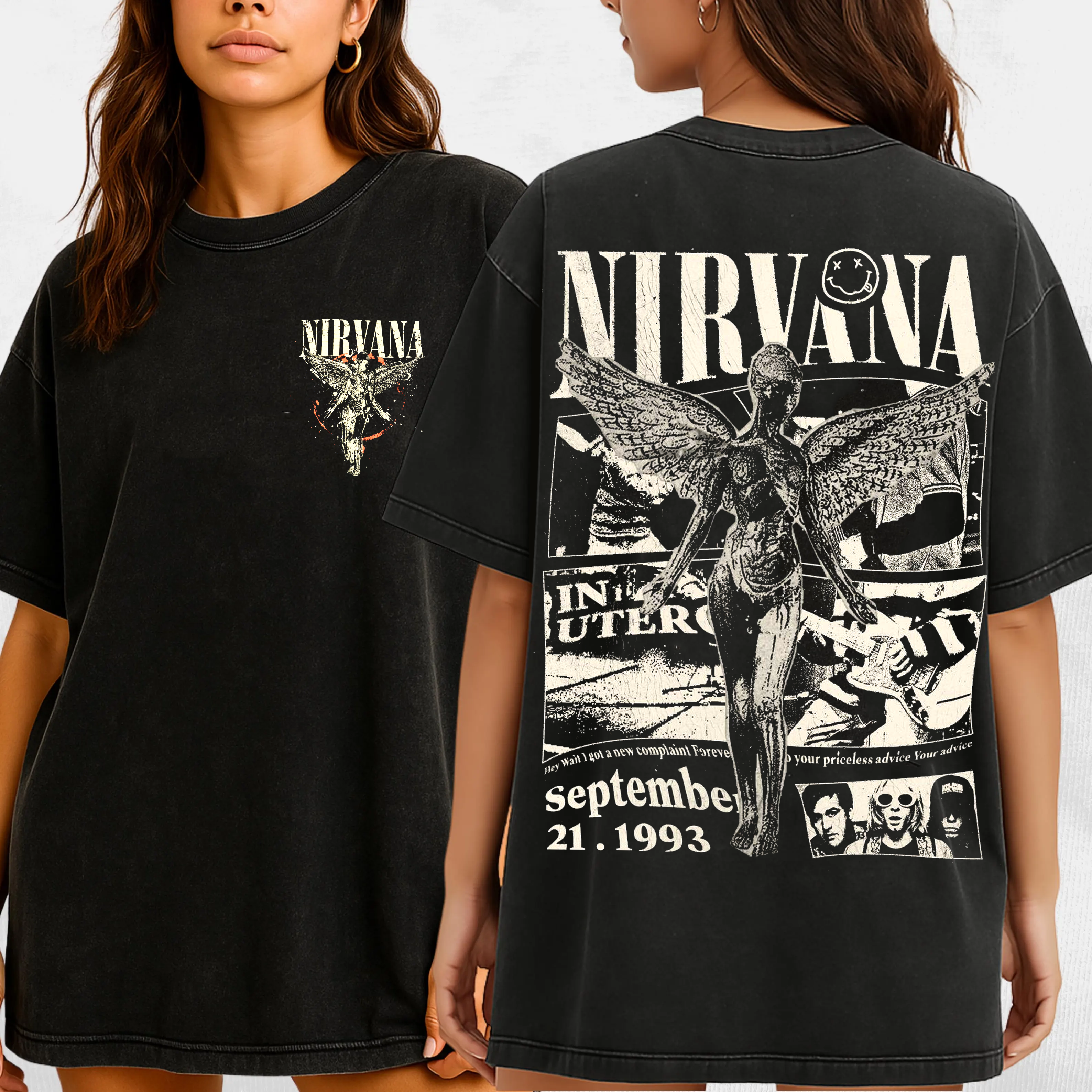 Nirvana Unisex Washed T-Shirt