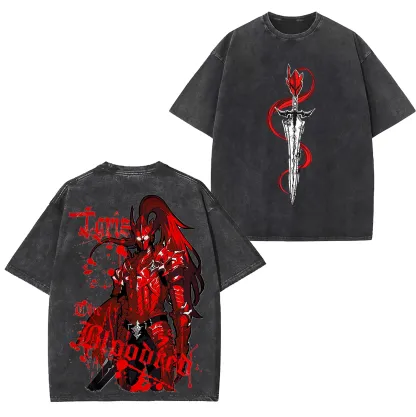Lgris Bloodred - Solo Leveling Unisex Washed Tee