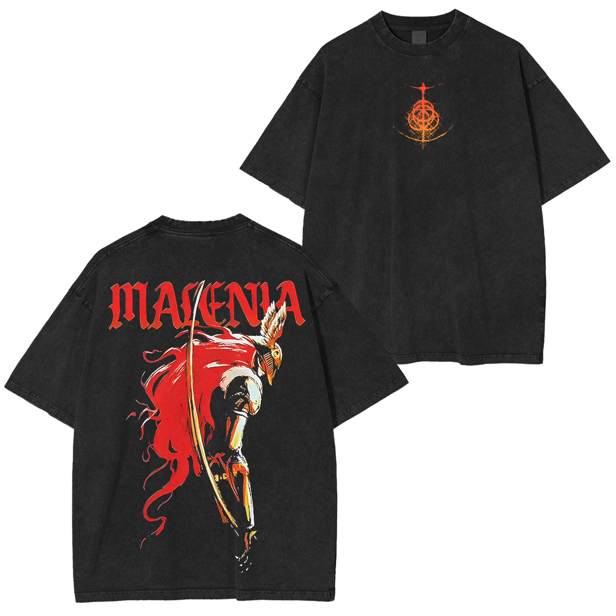 Elden Ring Malenia Unisex Washed T-Shirt